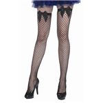 ★Fishnet Women's Stockings With Bow Top Black★網ストッキング★ニーハイ★フィッシュネット